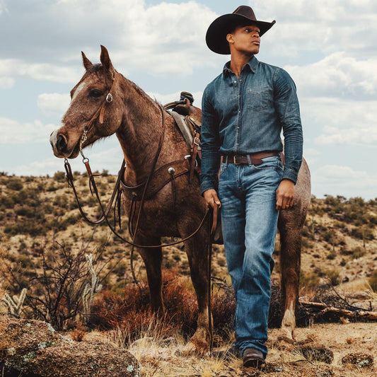 Men Modern Cut Stetson 1312 Modern Fit Jean Blue