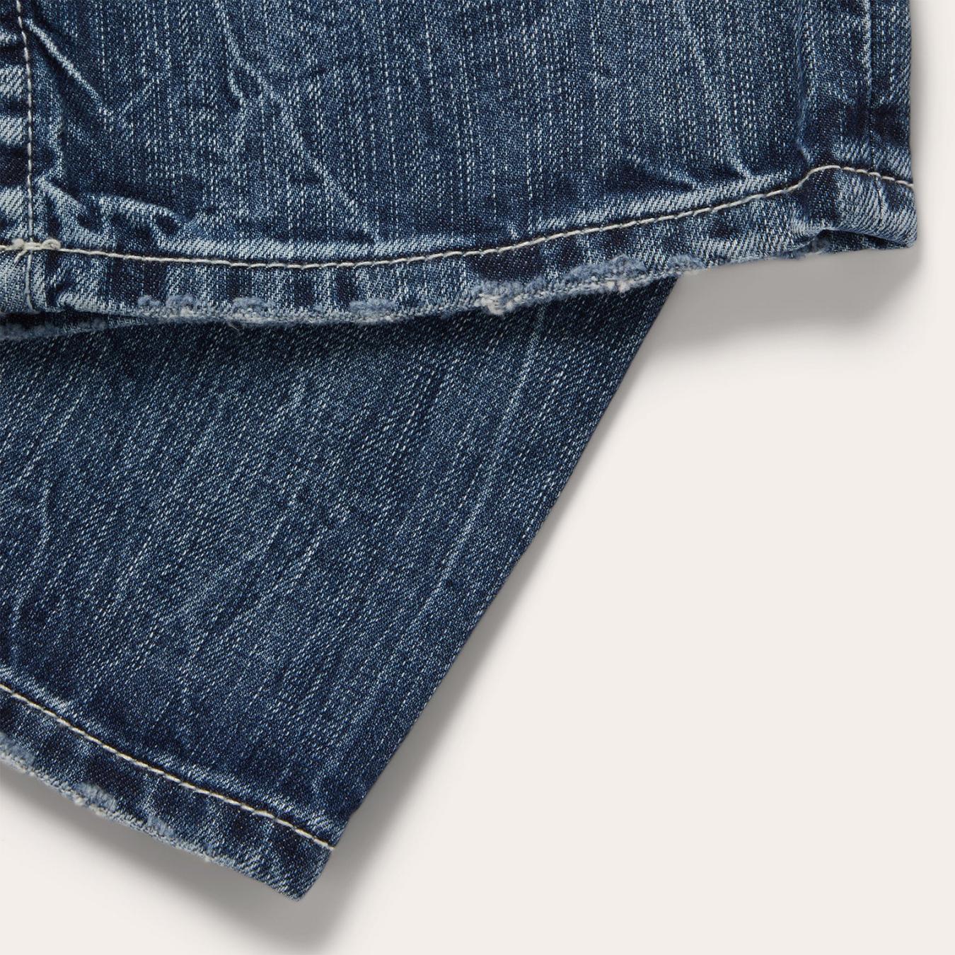 Men Modern Cut Stetson 1520 Fit Standard Straight Leg Jean Blue