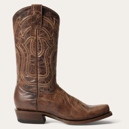 Men Western Stetson Garrett Boots Brown