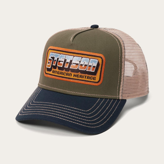 Men/Women Caps & Truckers Stetson Chrome Trucker Cap Green