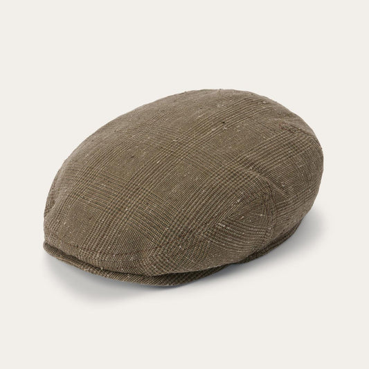 Men/Women Caps & Truckers Stetson Glen Check Linen/Silk Kent Cap Olive Check