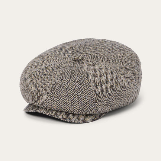 Men/Women Caps & Truckers Stetson Herringbone Silk Hatteras Black/brown Herringbone