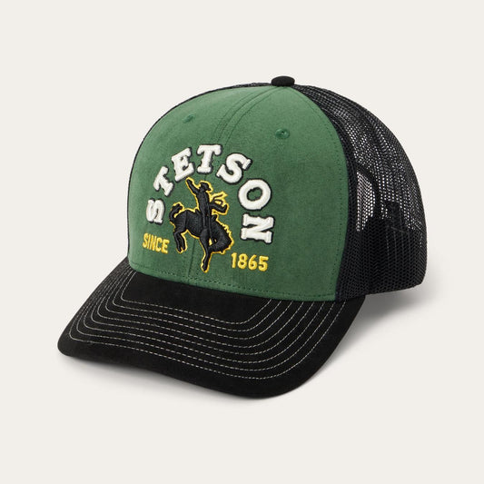 Men/Women Caps & Truckers Stetson Olive Cowboy Trucker Cap Olive