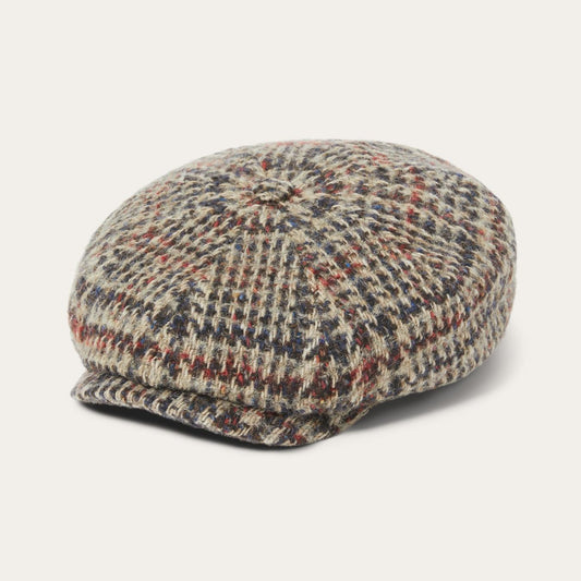 Men/Women Caps & Truckers Stetson Virgin Wool Hatteras Beige/red/herringbone