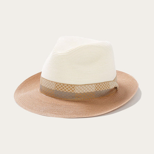 Men/Women Fedora Stetson Andover Milan Fedora Ivory Cognac