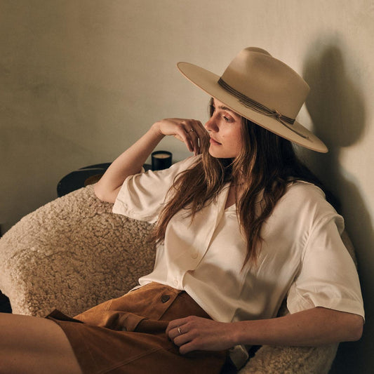Men/Women Fedora Stetson Hardrock Bone