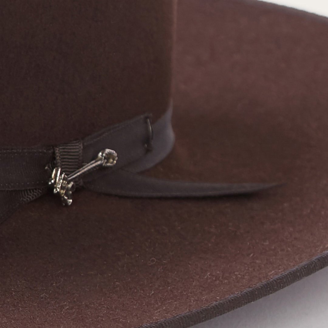 Men/Women Fedora Stetson Open Road 6X Cowboy Hat Chocolate