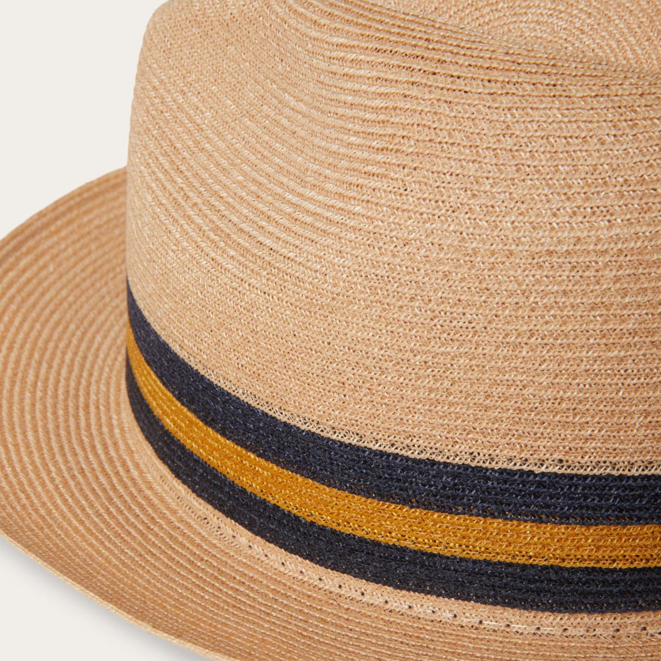 Men/Women Fedora Stetson Triad Straw Fedora Mustard