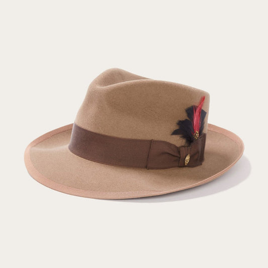 Men/Women Fedora Stetson Whippet Wool Fedora Camel
