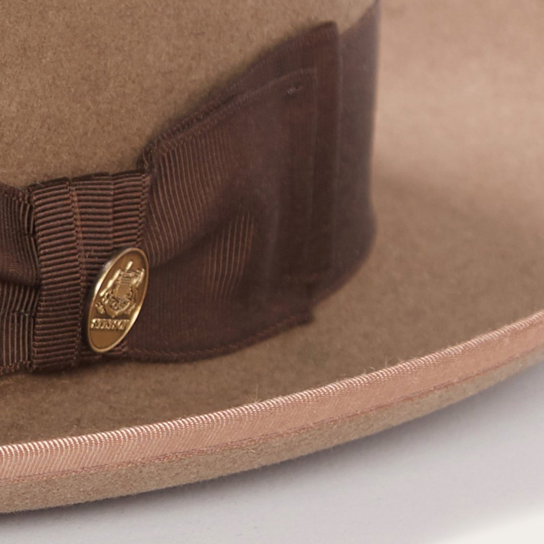 Men/Women Fedora Stetson Whippet Wool Fedora Camel
