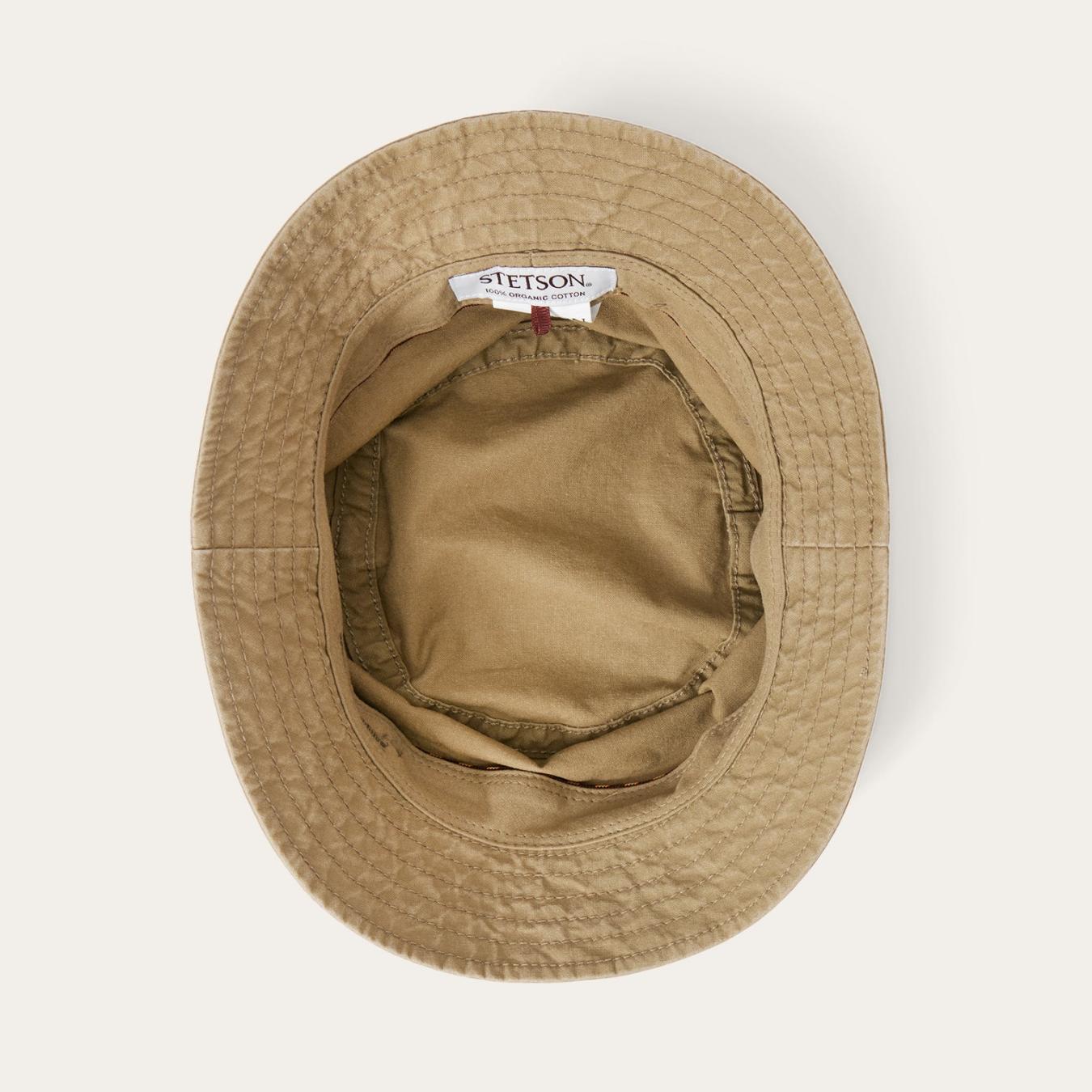Men/Women Outdoor Stetson Bucket Delave Organic Cotton Olive