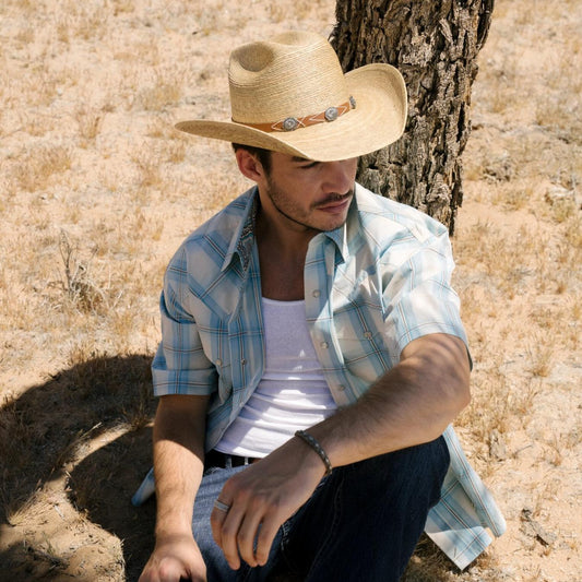 Men/Women Outdoor Stetson Cowhand Mexican Palm Cowboy Hat Toasted Palm