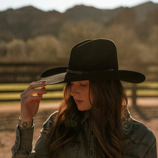 Men/Women Outdoor Stetson Gus 6X Cowboy Hat Black