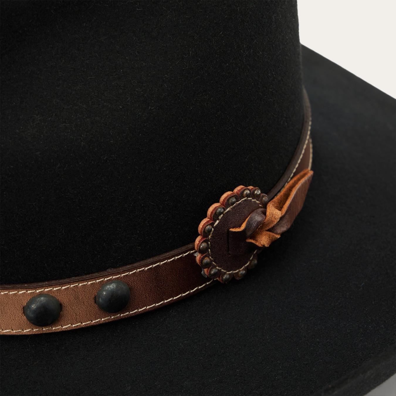 Men/Women Western Stetson Broken Bow 4X Cowboy Hat Black