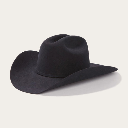 Men/Women Western Stetson Lariat 5X Cowboy Hat - 4 5/8" Crown Black