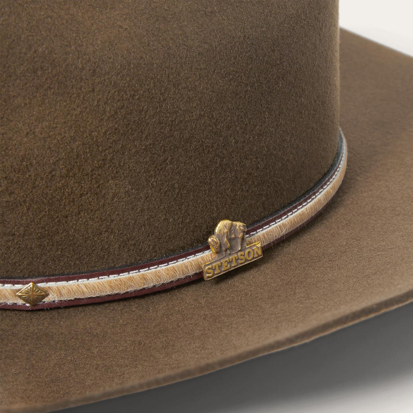 Men/Women Western Stetson Powder River 4X Cowboy Hat Mink