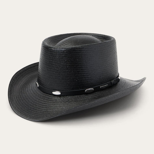 Men/Women Western Stetson Royal Flush 10X Straw Cowboy Hat Black