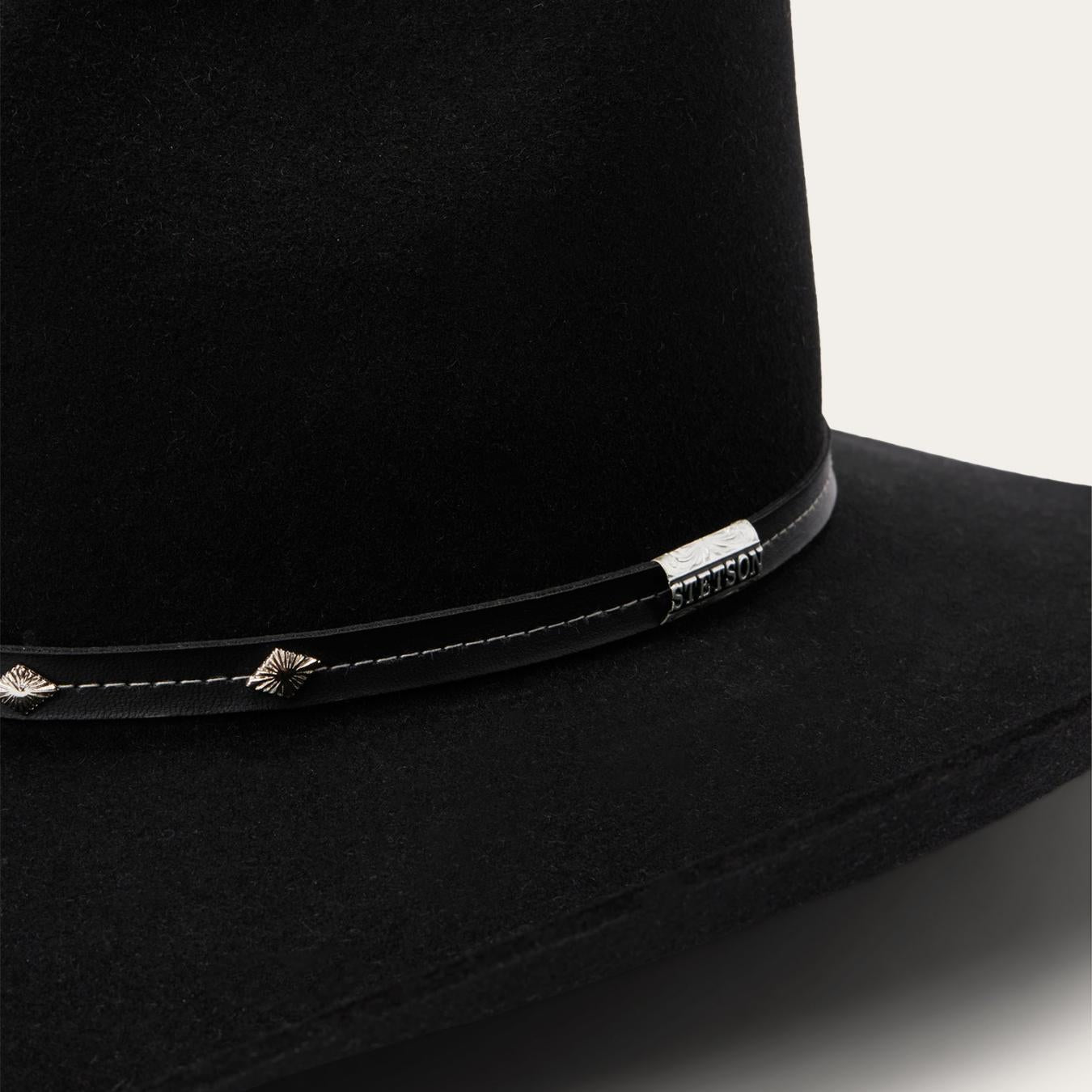 Men/Women Western Stetson Silver Mine 4X Cowboy Hat Black