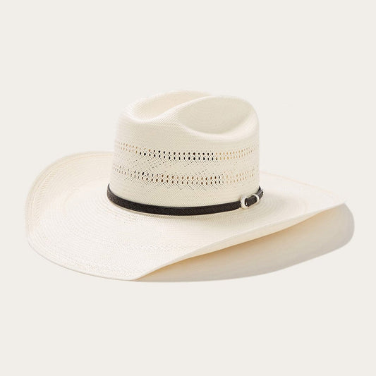 Men/Women Western Stetson Southpoint 10X Straw Cowboy Hat Natural