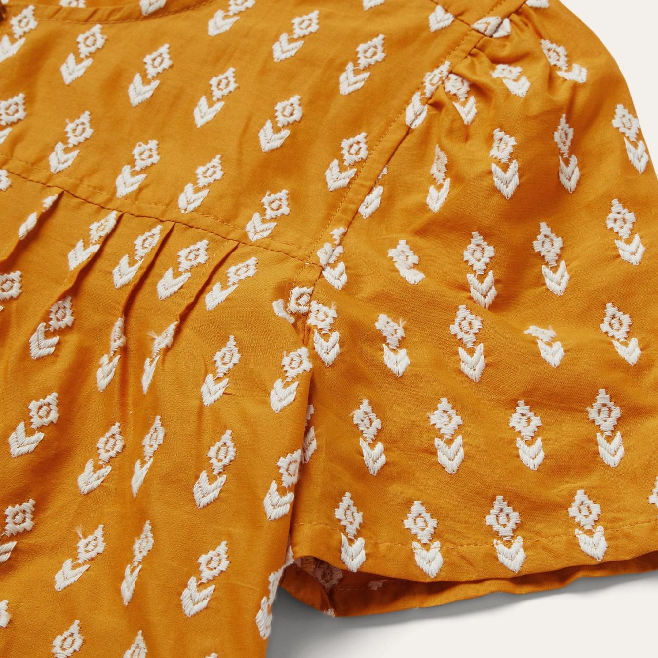 Women Blouses Stetson Short-Sleeved Aztec Blouse Yellow