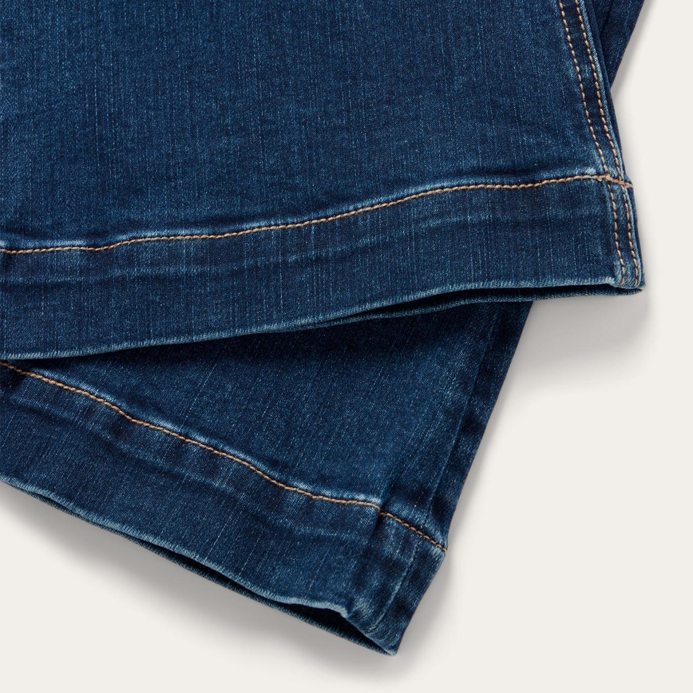 Women Denim Stetson 921 High Rise Flare Jeans Blue