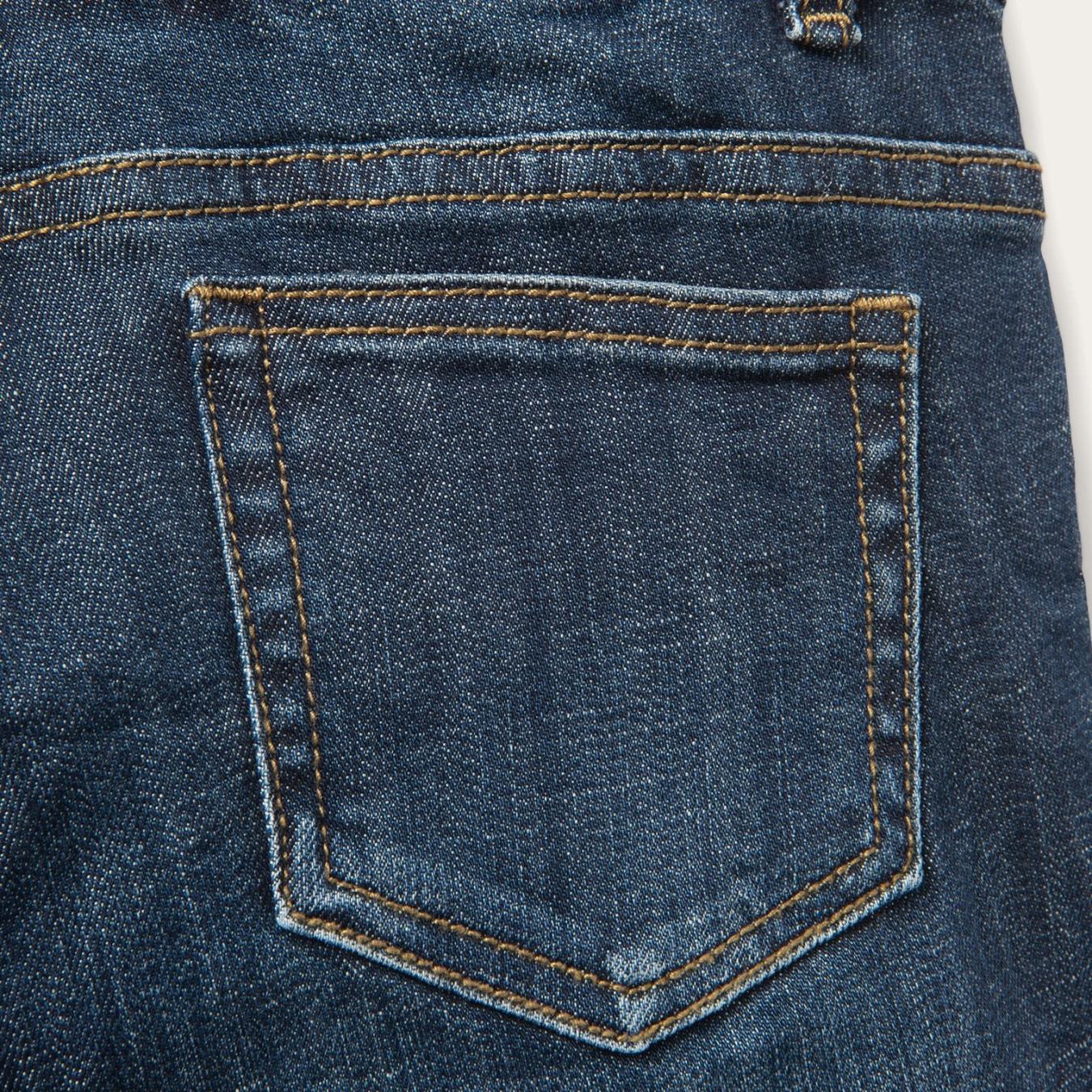 Women Denim Stetson Dark Wash Denim Shorts Blue