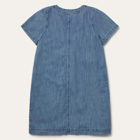 Women Mini Stetson Denim Swing Dress Blue