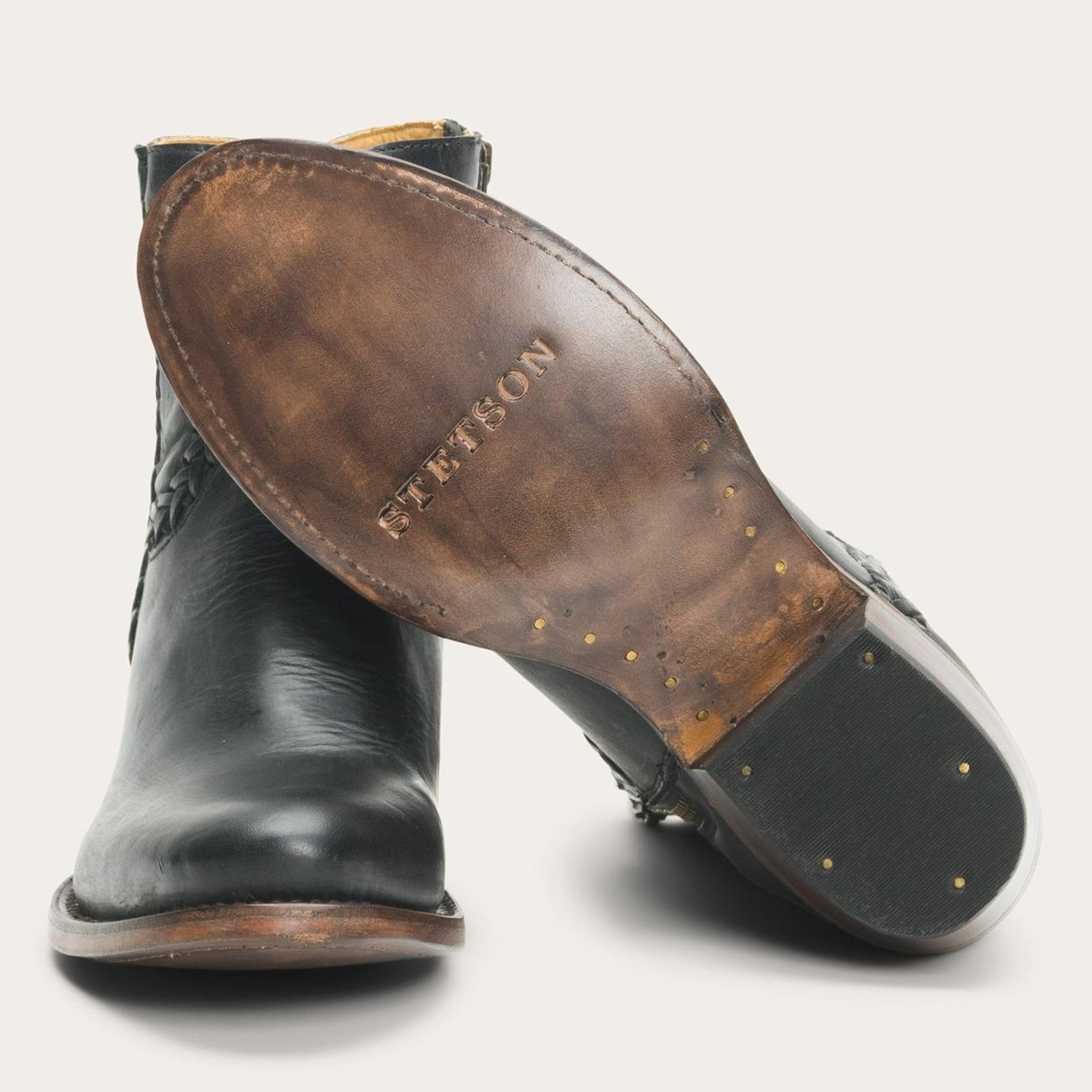 Women Shorties Stetson Pixie Boots Black