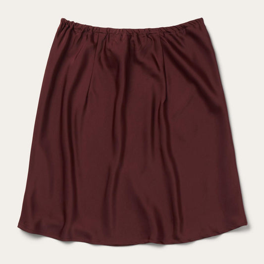 Women Skirts & Shorts Stetson Wine Satin Skirt Red
