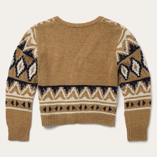 Women Sweaters Stetson Gold Aztec Cardigan Yellow