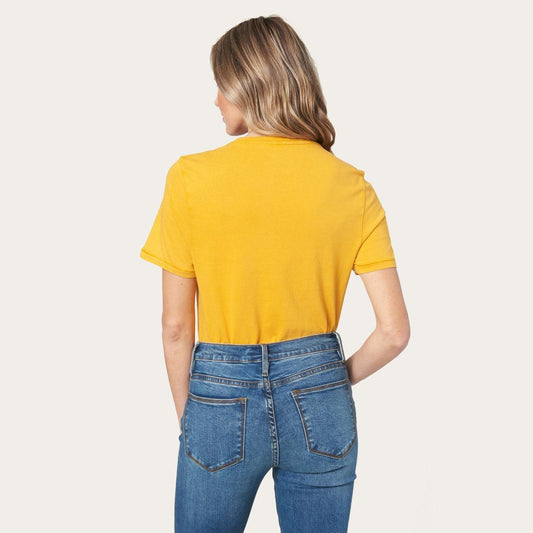 Women Tees Stetson Hold Your Horses Graphic Tee Yellow