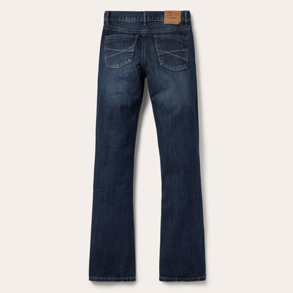 Men Boot Cut Stetson 1014 Rocker Fit Jean Blue