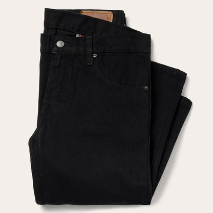 Men Boot Cut Stetson 1120 Slim Fit Standard Straight Leg Jean Black