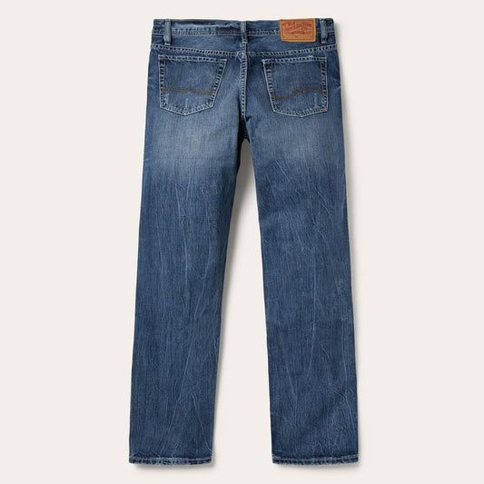 Men Boot Cut Stetson 1520 Fit Standard Straight Leg Jean Blue