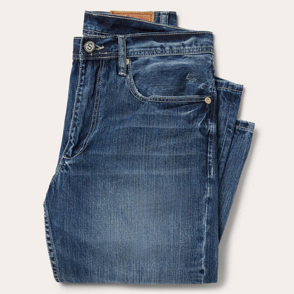 Men Boot Cut Stetson 1520 Fit Standard Straight Leg Jean Blue