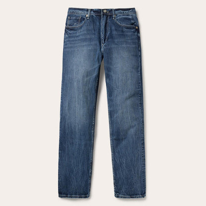 Men Boot Cut Stetson 1520 Fit Standard Straight Leg Jean Blue