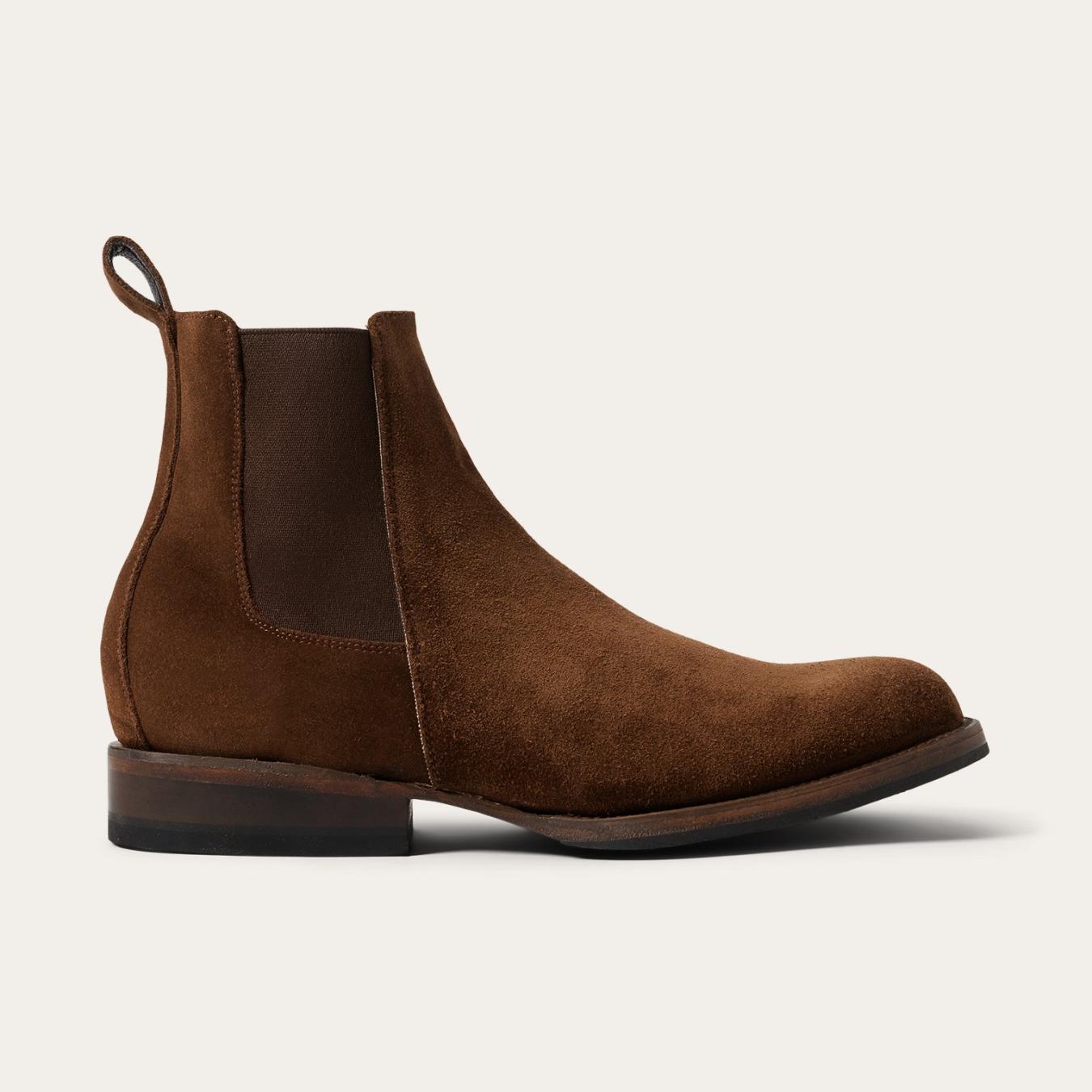 Men Chukka Stetson Suede Beat Chelsea Boot Brown