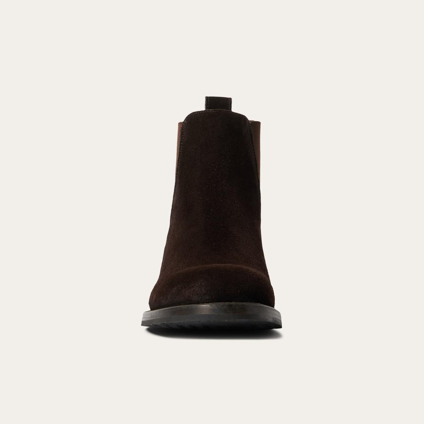 Men Chukka Stetson Suede Beat Chelsea Boot Dark Brown