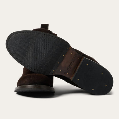 Men Chukka Stetson Suede Beat Chelsea Boot Dark Brown