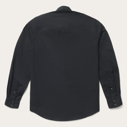 Men Classic Cut Stetson Classic Western Shirt In Black Black