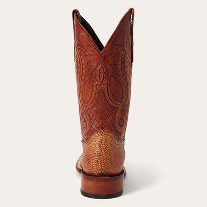 Men Exotics Stetson Arlington Teju Boot Tan