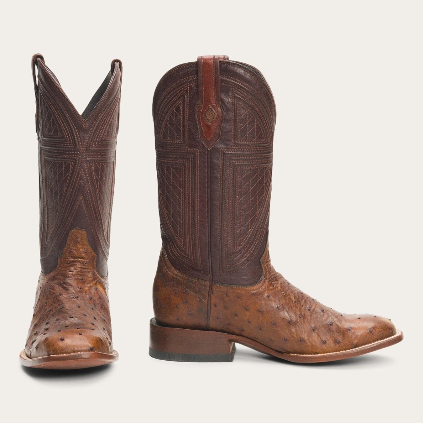 Men Exotics Stetson Jackson Boots Brown