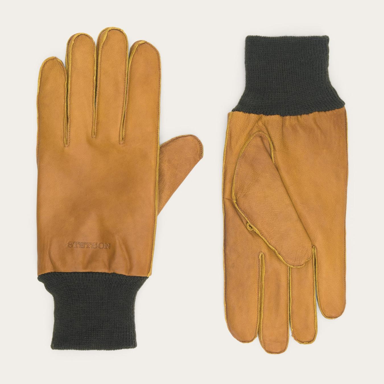 Men Gloves Stetson Nappa Gloves Beige