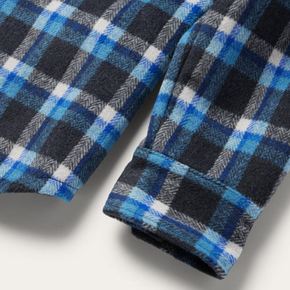 Men Jackets Stetson Blue Plaid Quilted Shirt Jacket Blue