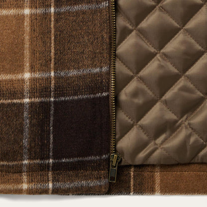 Men Jackets Stetson Brown Plaid Western Coat Brown
