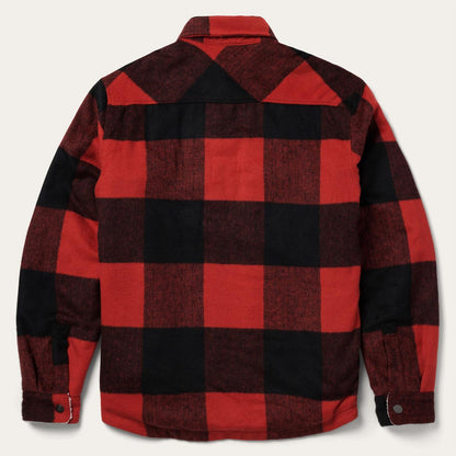 Men Jackets Stetson Buffalo Plaid Western Coat Red