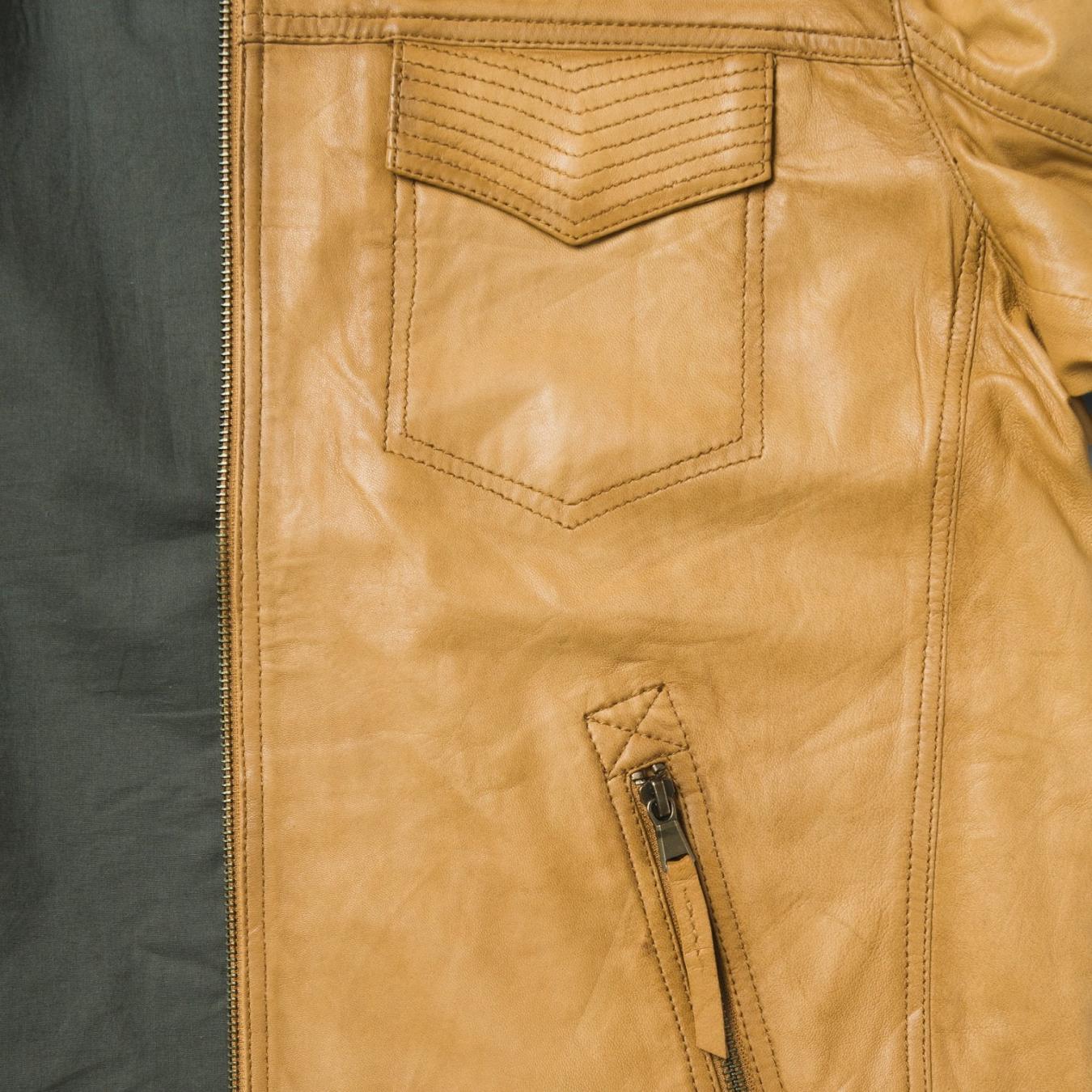 Men Jackets Stetson Butter Soft Distressed Leather Jacket Brown