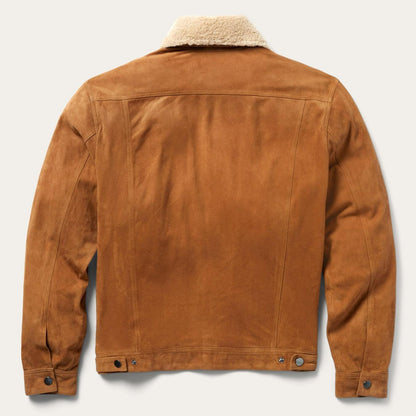 Men Jackets Stetson Classic Suede Jacket Tan