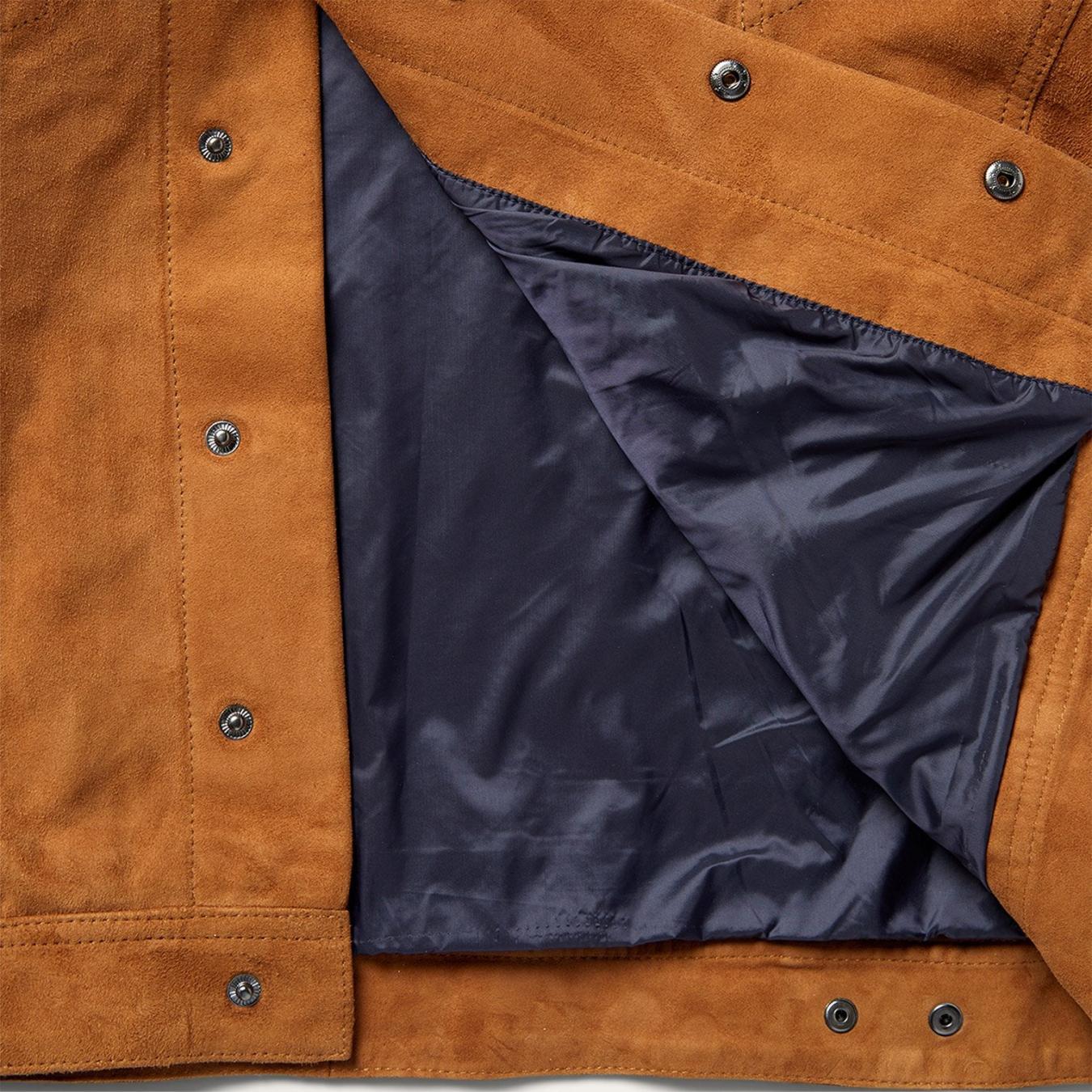 Men Jackets Stetson Classic Suede Jacket Tan