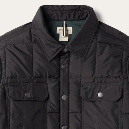 Men Jackets Stetson Crushable Black Parachute Jacket Black